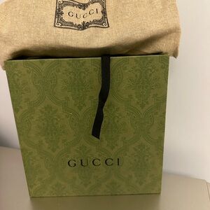 Gucci Green Gift Bag with Dust Cover